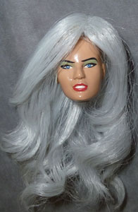 silver mini doll wig photo